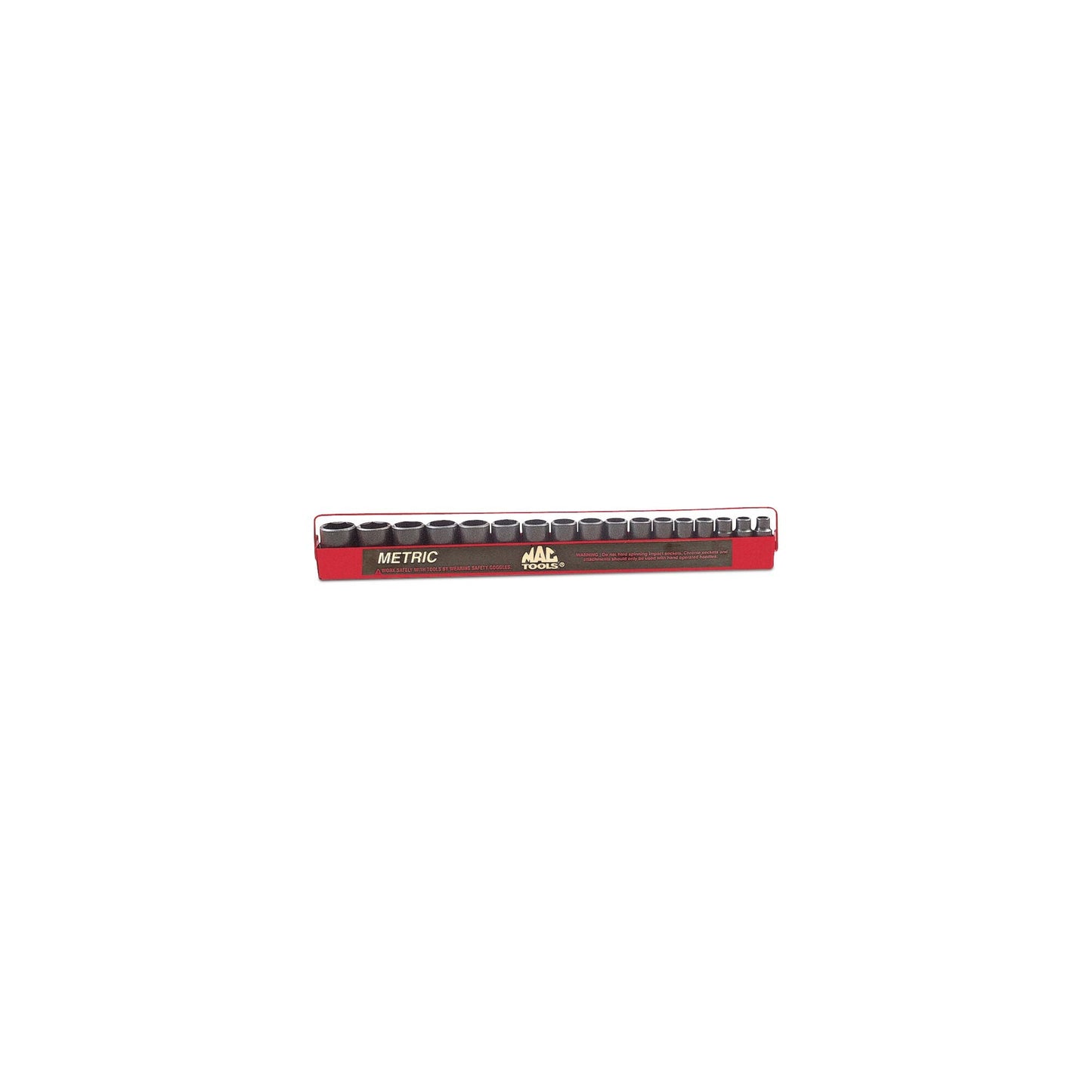 17-PC. Metric Intermediate Impact Socket Set - 6-PT.