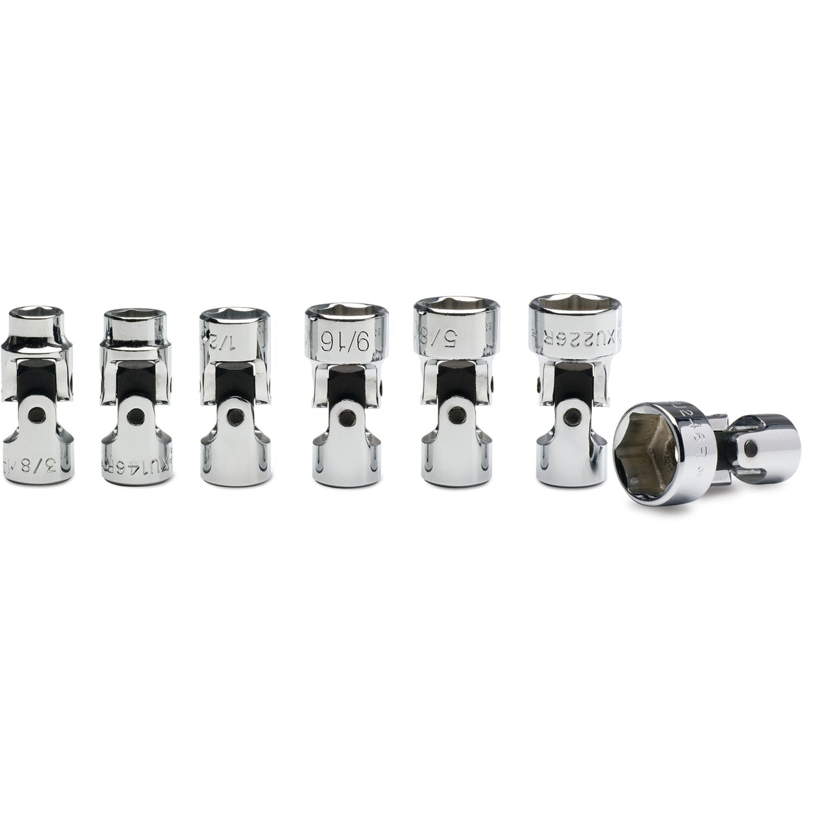 7-PC. 3/8" Drive SAE Universal Socket Set - 6-PT.