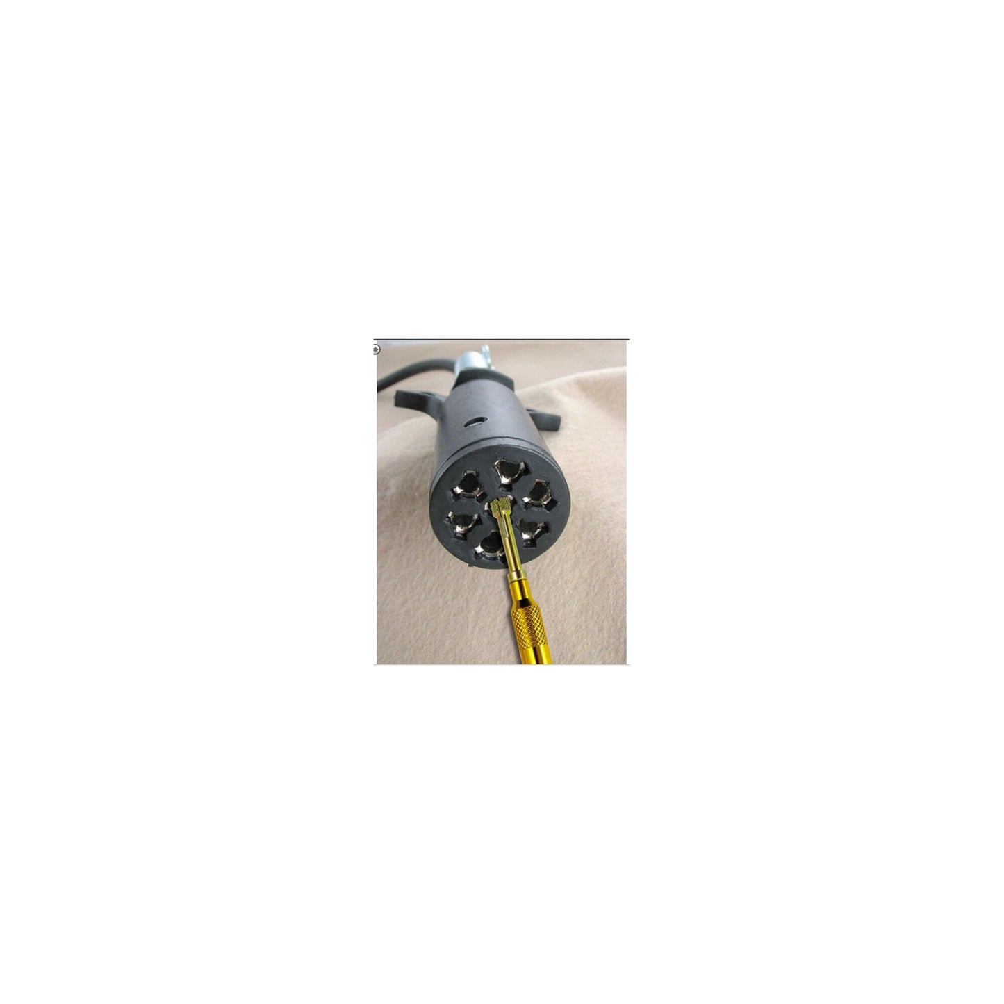 4-PC. 7-Round-Pin Trailer Harness Tester and Maintenance Set