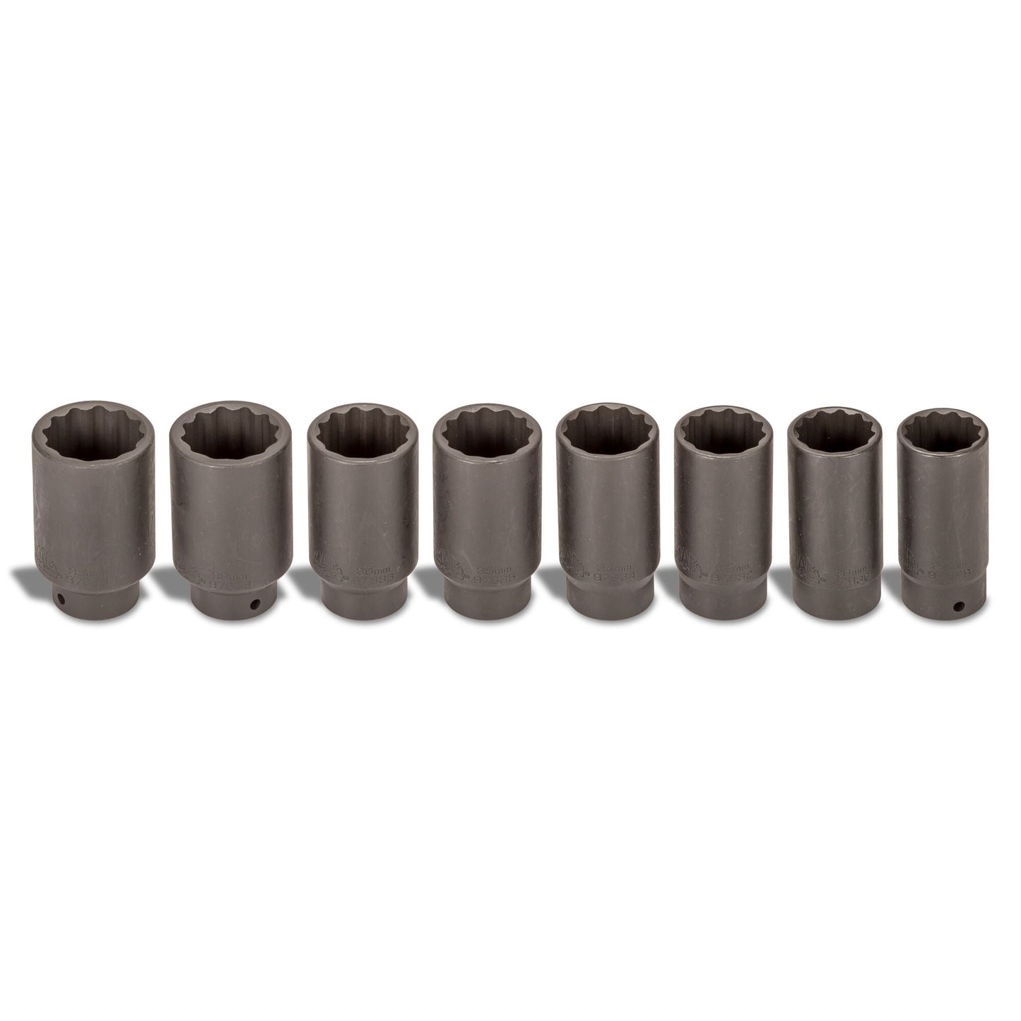 8-PC. 1/2" Drive Axle Nut Socket Set - 12-PT.