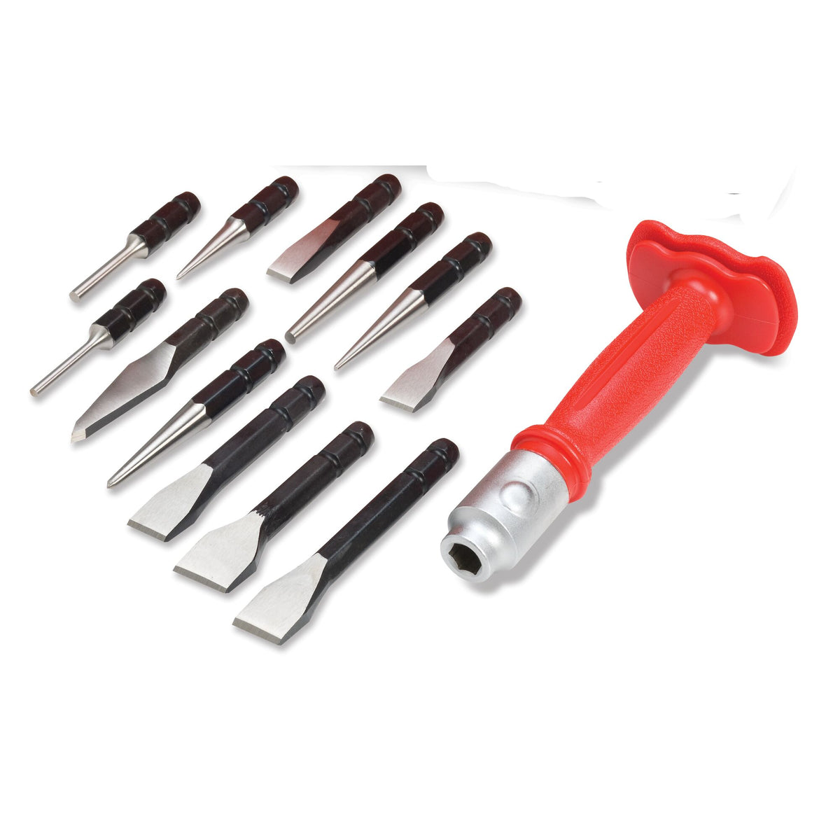 12-PC. Interchangeable Bit Punch and Chisel Set