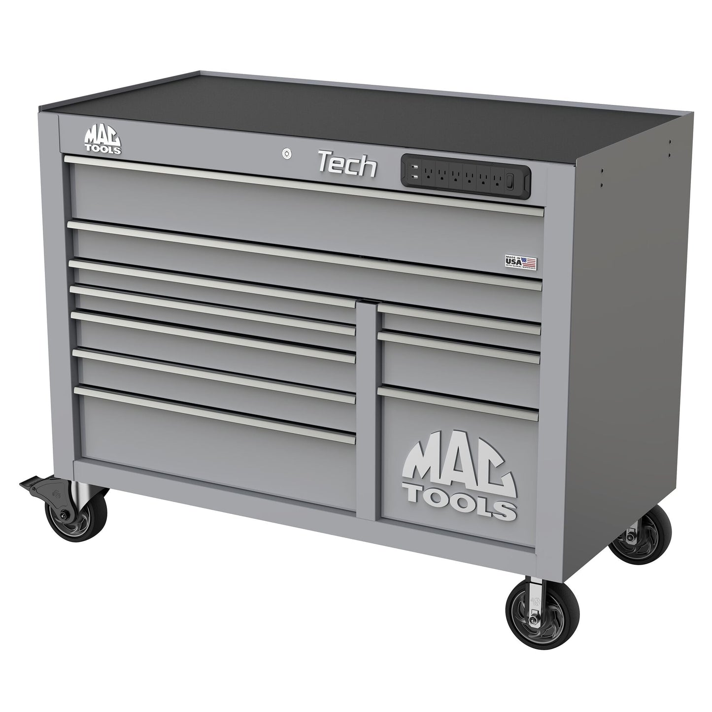 Tech™ Series 10-Drawer Workstation - Mica Gray