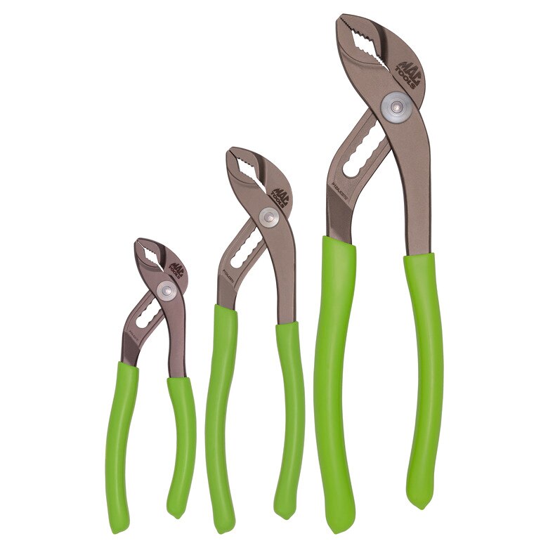 3PC. Adjustable Joint C.S.T. Pliers Set HIVIZ Green PS3AJCSTG Mac