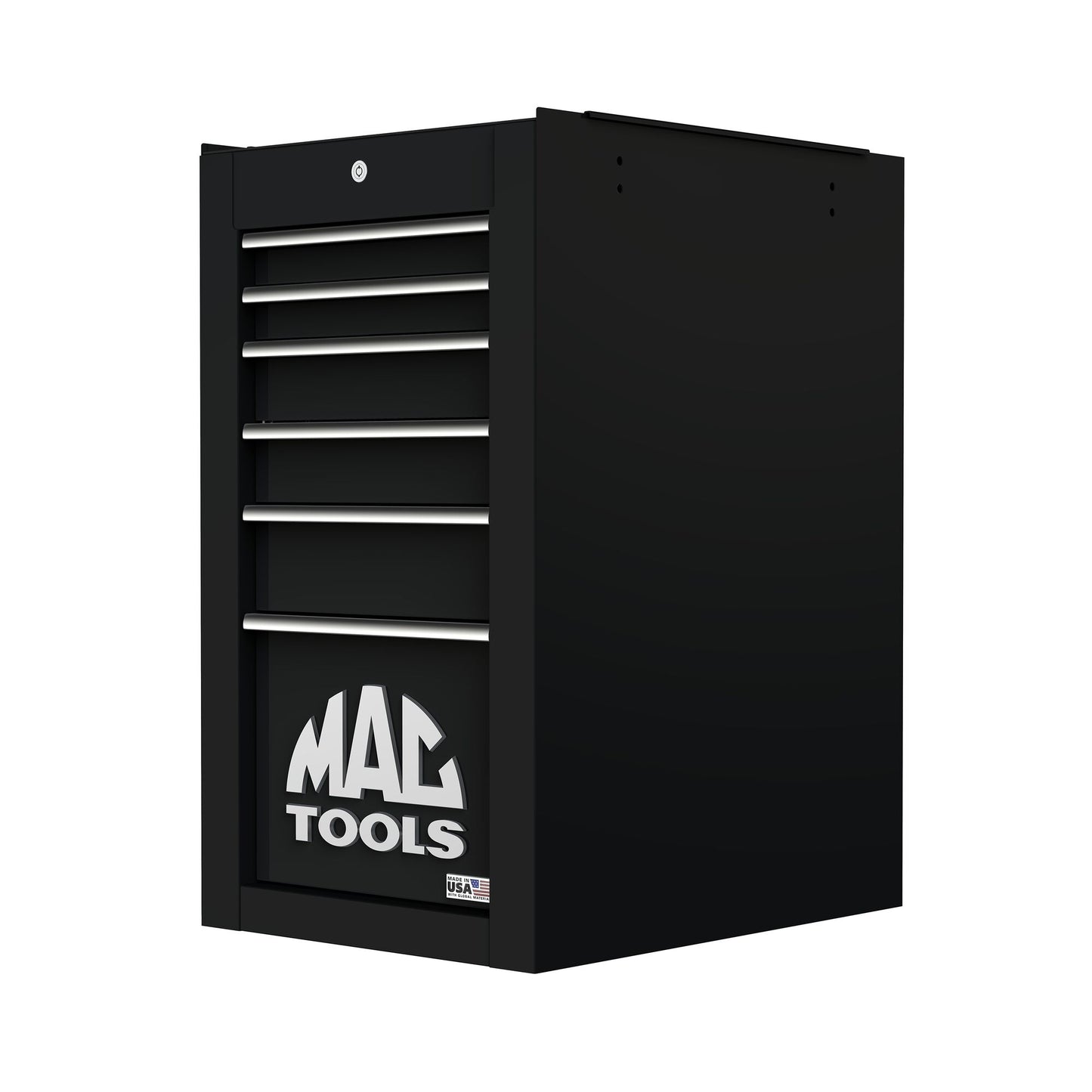 Tech™ Series 6-Drawer Side Cabinet with PowerTech™ Drawer - Flat Black