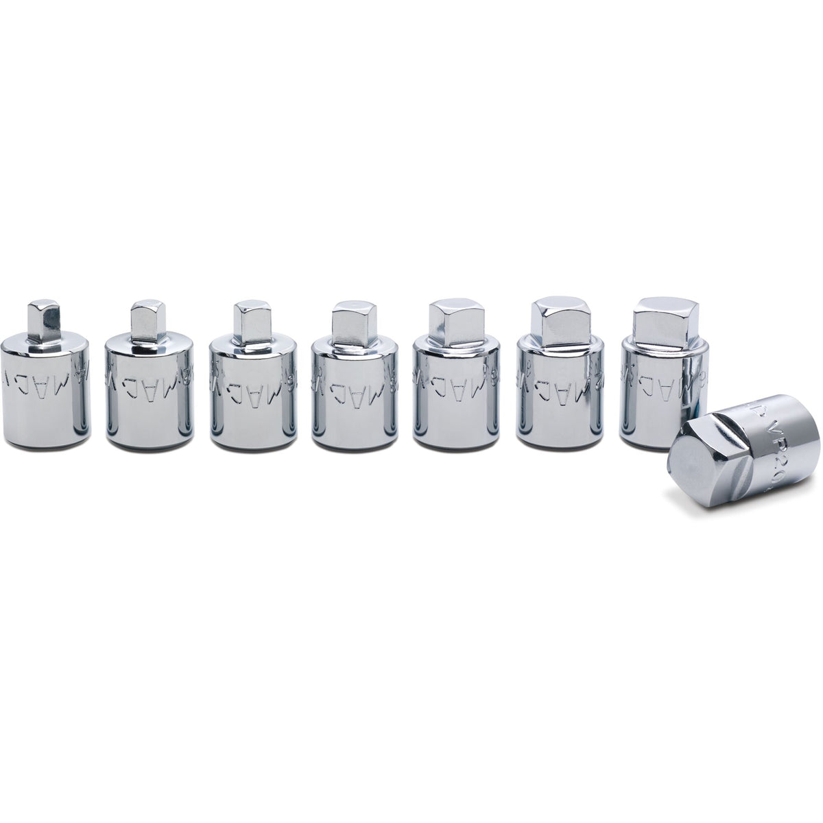 Socket Set, Drain Plug SAE in Metal Tray 1/2" Drive - 8-PC.