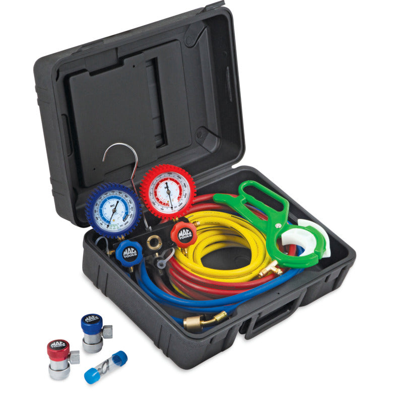 マックツールズ R134a/ R12 マニホールドゲージ R12/R134a Aluminum Manifold Gauge Set - 72
