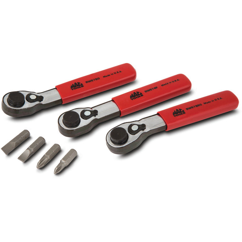 MAC ＴＯＯＬＳ 7-PC. Ratcheting 1/4