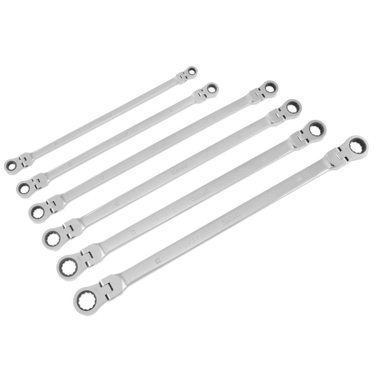 Extra Long SAE Double Box Flex Ratcheting Wrenches 12 PT. Mac Tools