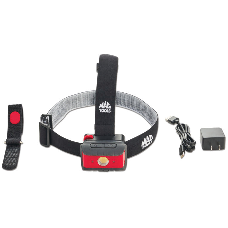 MAC TOOLS FL399 ヘッドランプ 200LM LED Rechargeable Head Lamp - FL399RC | Mac Tools