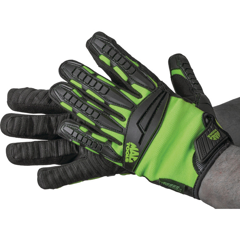 212 Hi-Viz Green Impact Gloves - XX-Large - MACIMP-G-XXL