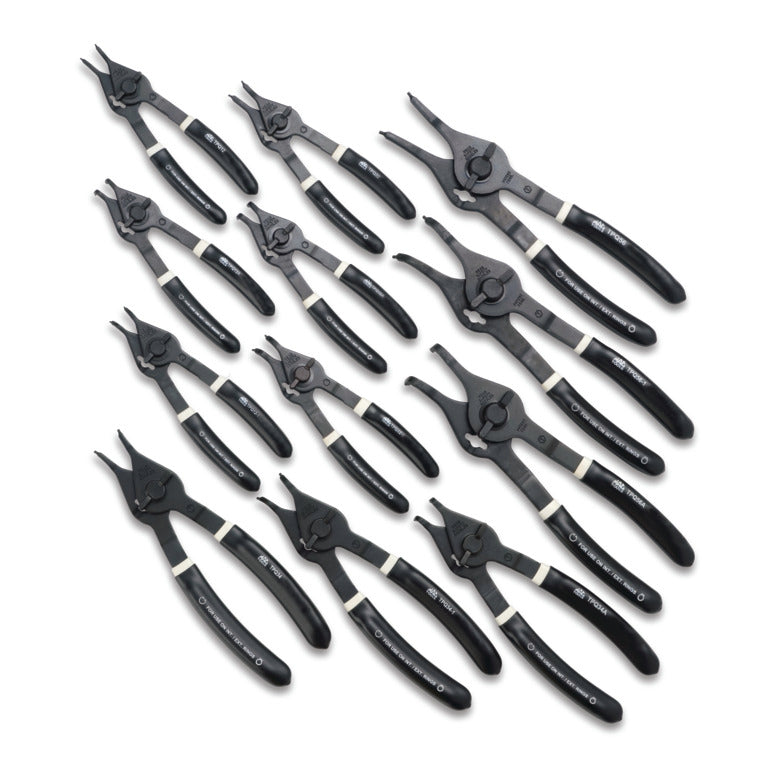 12 PC. Quarter Turn Retaining Ring Pliers Set PK1250 Mac Tools