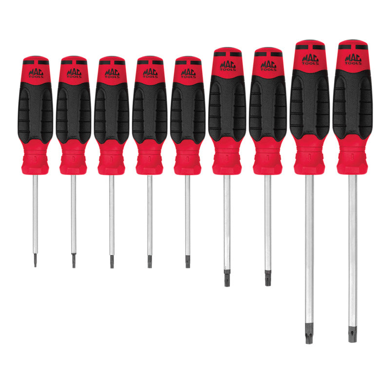 9-PC. Mac-Grip™ Torx™ Screwdriver Set - Red - SD9TDR-S | Mac