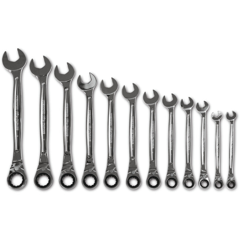 12-PC. SAE Reversible Ratcheting Wrench Set 12-PT. - SRWO212PTB