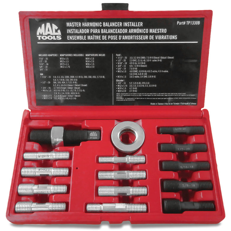 15PC. Master Harmonic Balancer Installer Set TP1330B Mac Tools