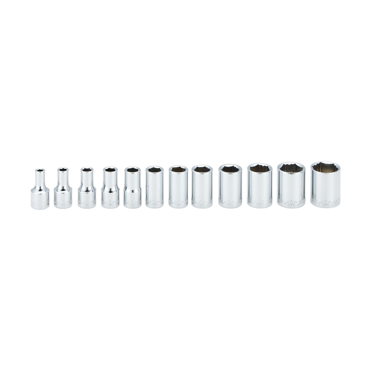 12-PC. 1/4" Drive Standard SAE R.B.R.T.™ Socket Set