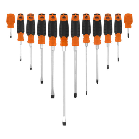 12-PC.  Mac-Grip Combination Screwdriver Set - Orange