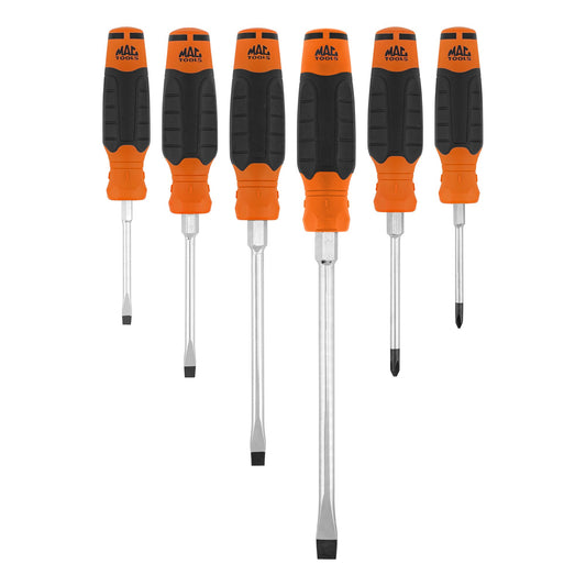 6-PC. Mac-Grip Combination Screwdriver Set - Orange