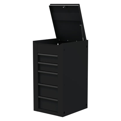 5-Drawer Side Box for UC3720 (MB199) Carts - Flat Black