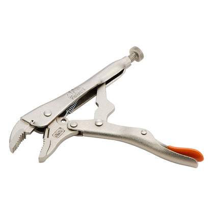 5" Curved Jaw Trigger Release Locking Pliers - Orange