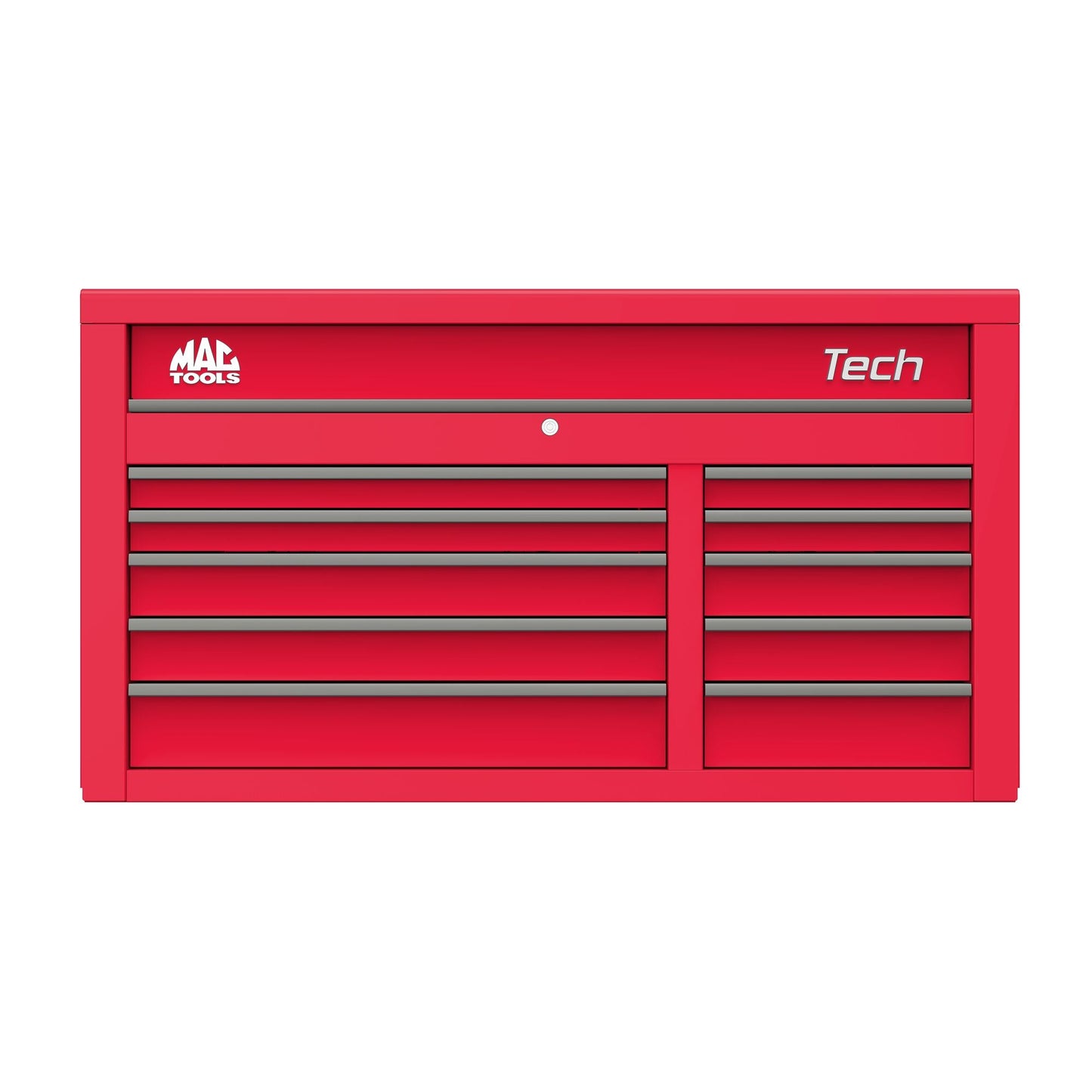 Tech™ Series 10-Drawer Top Chest - Firebrick Red