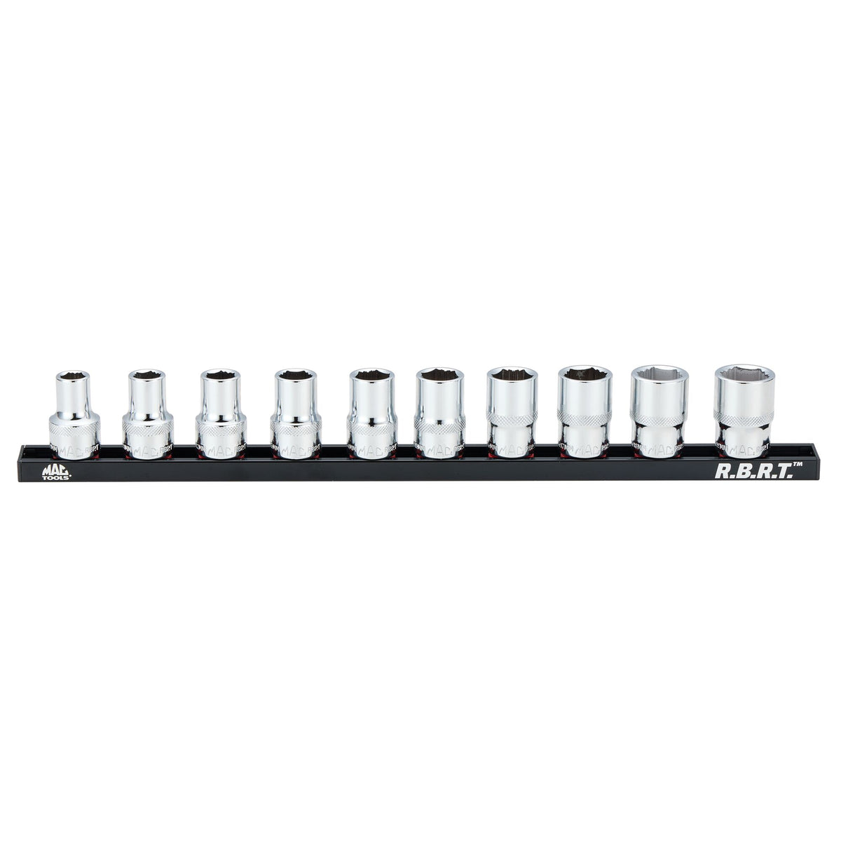 10-PC. 1/2" Drive Standard Metric R.B.R.T.™ Socket Set