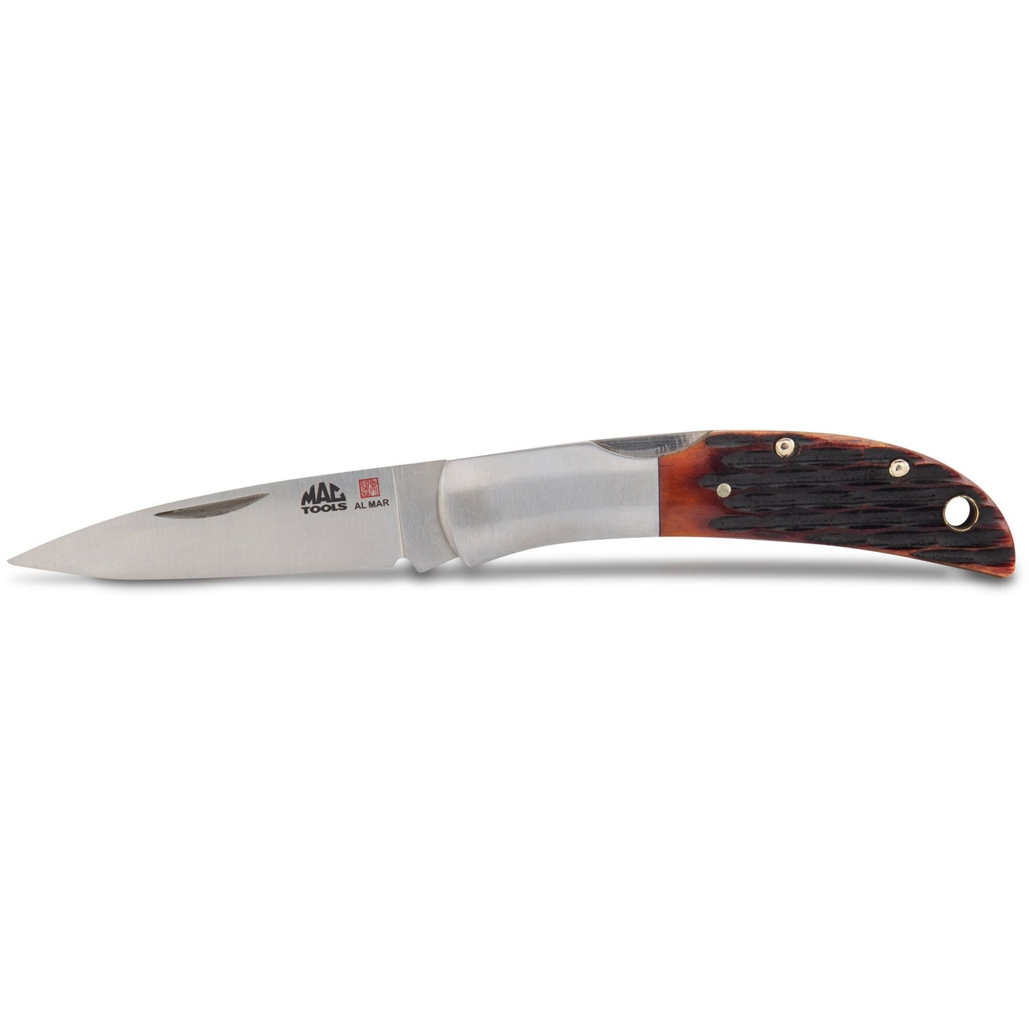 Mac Tools® Al Mar® Honey Jigged Bone Hawk™ Classic Folding Knife 2.5"