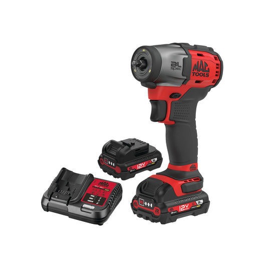12V MAX 1/4" Drive Brushless Impact Wrench Kit