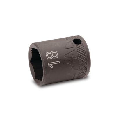 3/8" Drive Impact Socket 18mm - 6-PT.