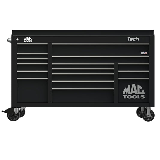 Tech™ Series 16-Drawer Drop Top Workstation - Galaxy Black