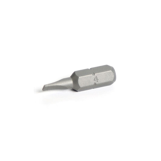 1/4" Hex Drive Slotted Bit 1" - 4mm