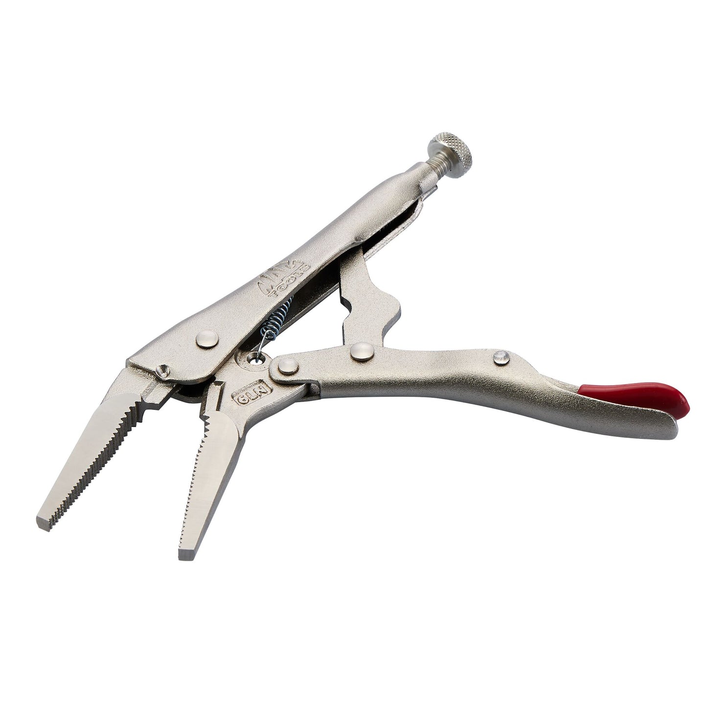 6" Long Nose Trigger Release Locking Pliers - Red