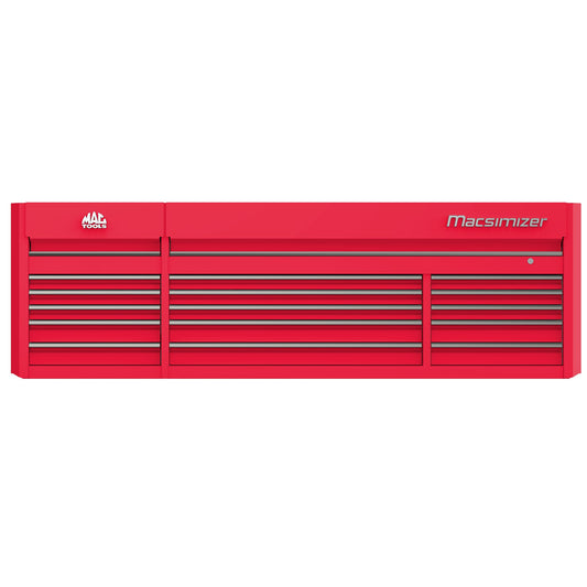 Macsimizer® 15-Drawer Top Chest - Firebrick Red