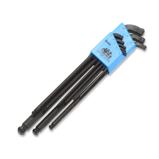 9-PC. Metric Stubby Double-Ball Hex L-Key Set
