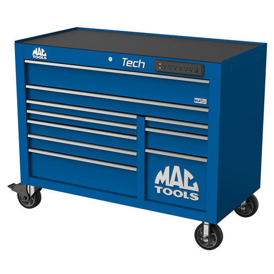 Tech™ Series 10-Drawer Workstation - Sapphire Blue