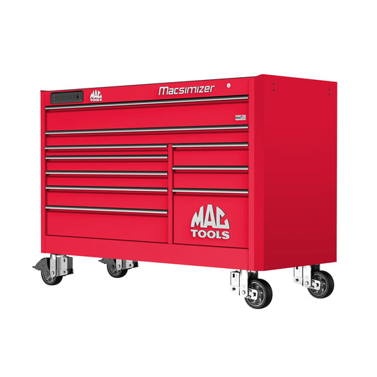 Macsimizer® 10-Drawer Workstation - Firebrick Red