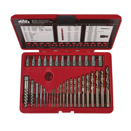 35-PC. Master Extractor Set with Drill Bits