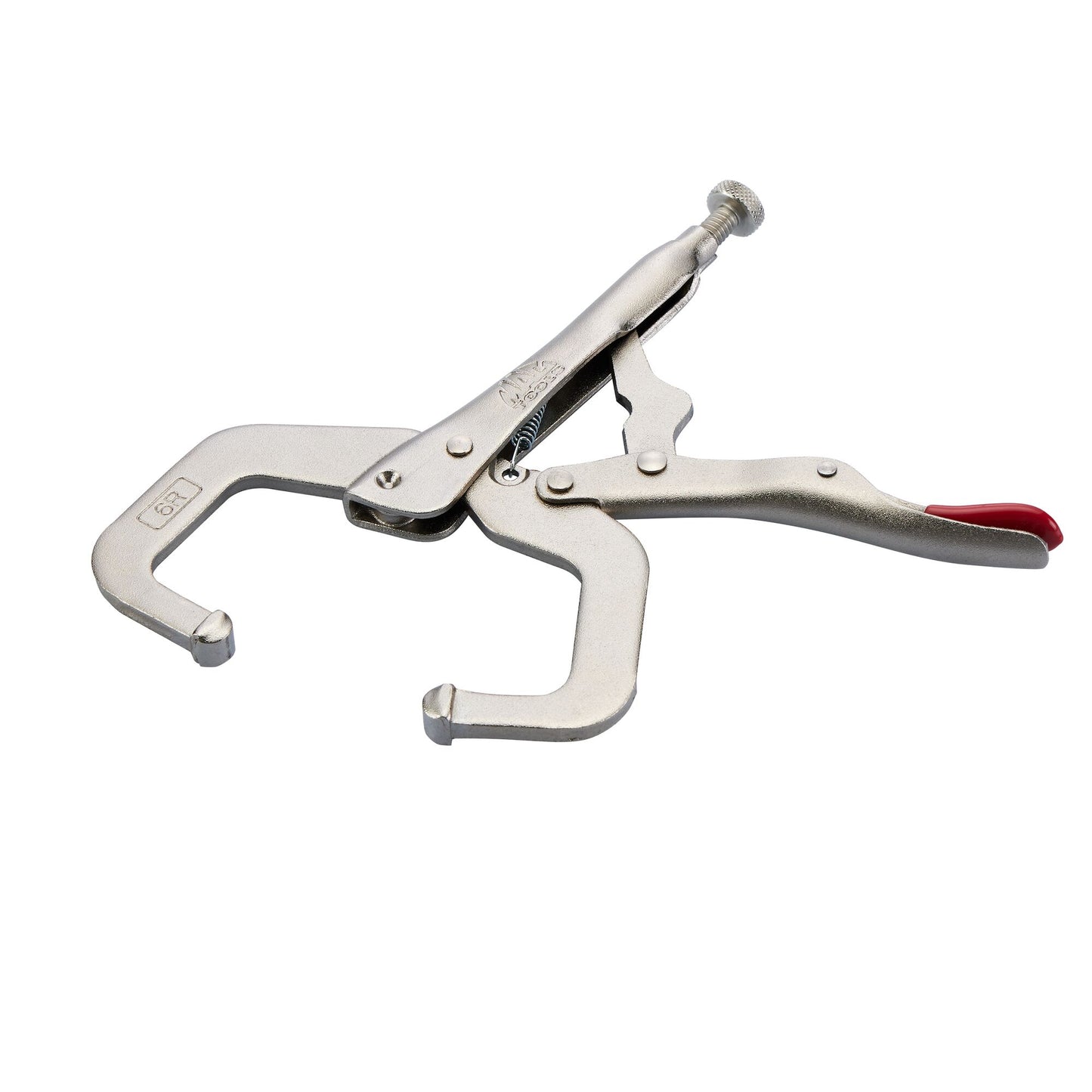6" C-Clamp Trigger Release Locking Pliers - Red