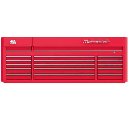 Macsimizer® 15-Drawer Top Chest - Firebrick Red