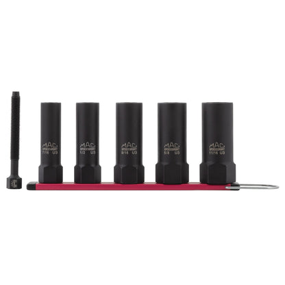 5-PC 3/8" Drive R.B.R.T™ SAE Impact Foreign Object Removal (FOR) Deep Extractor Socket Set