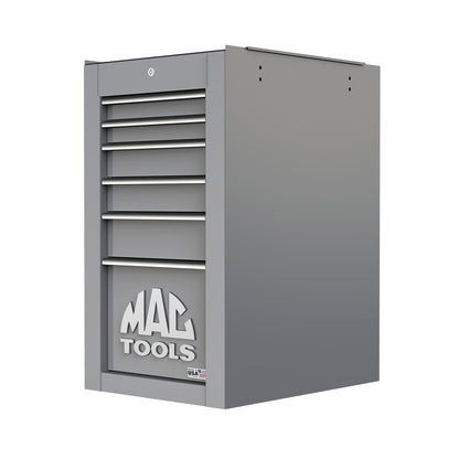 Tech™ Series 6-Drawer Side Cabinet with PowerTech™ Drawer - Mica Gray