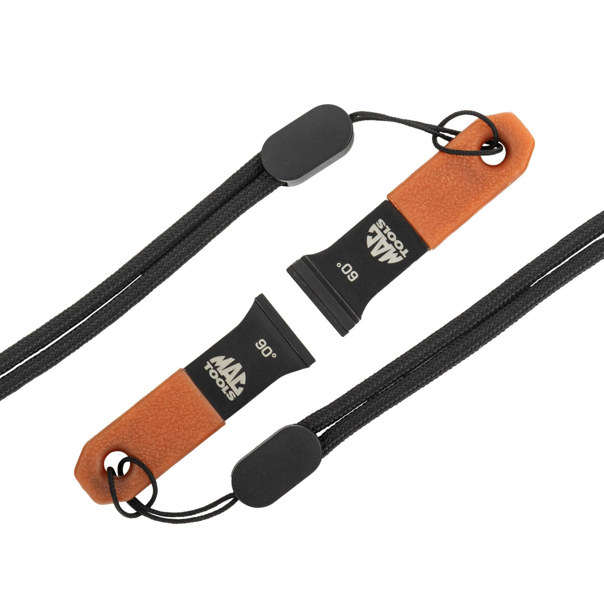 2pc Mini Carbide Scraper Set - Orange