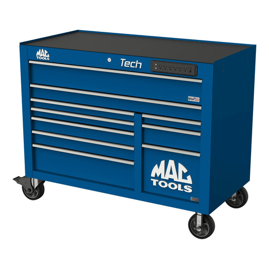 Tech™ Series 10-Drawer Workstation with PowerTech™ Drawer - Sapphire Blue