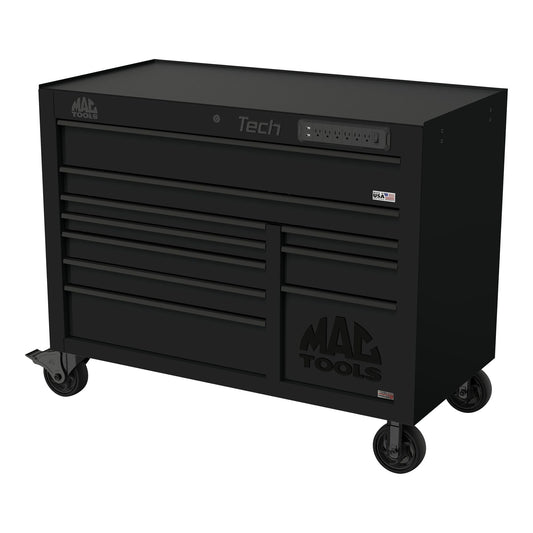 Tech™ Series 10-Drawer Workstation with PowerTech™ Drawer - Flat Black