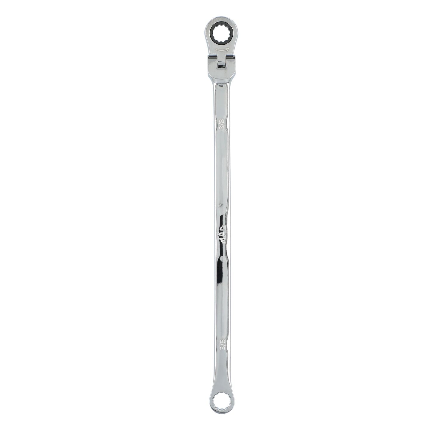 3/8" XL Double Box Flex Head Ratcheting Wrench - 12 pt.