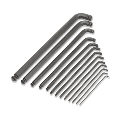 13-PC. SAE Stubby Double-Ball Hex L-Key Set