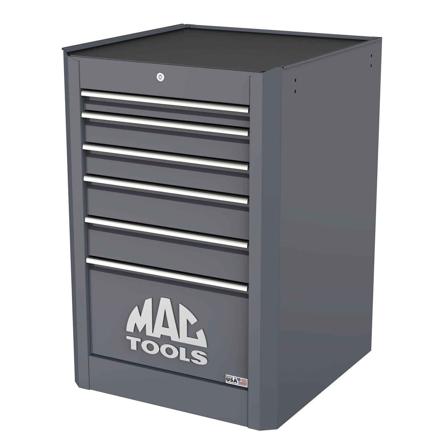Macsimizer® 6-Drawer Side Box with PowerTech™ Drawer - Carbon Gray