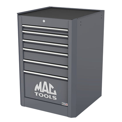 Macsimizer® 6-Drawer Side Box with PowerTech™ Drawer - Carbon Gray