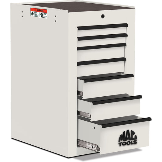 Tech™ Series 7-Drawer Side Cabinet - Titanium White