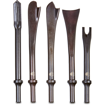 5-PC. .401 Shank Exhaust Air Hammer Bit Set