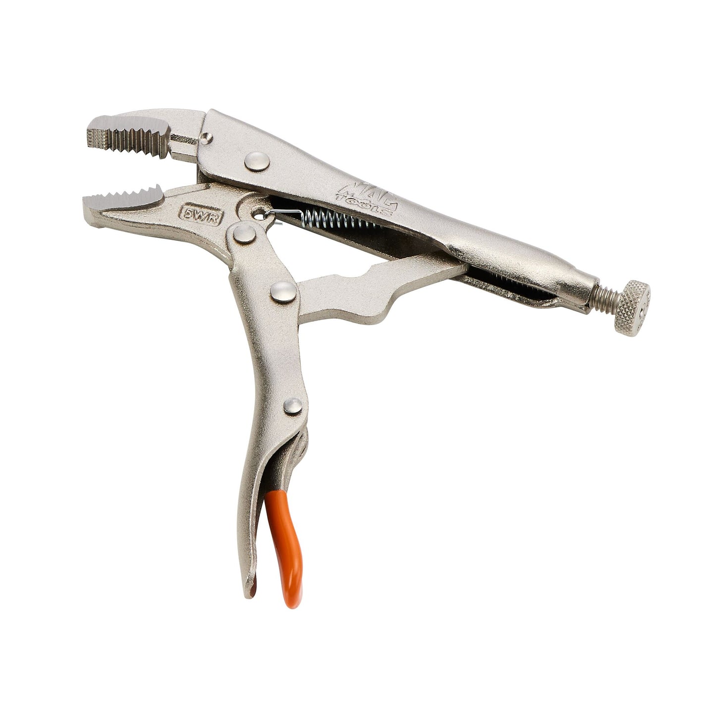 5" Curved Jaw Trigger Release Locking Pliers - Orange